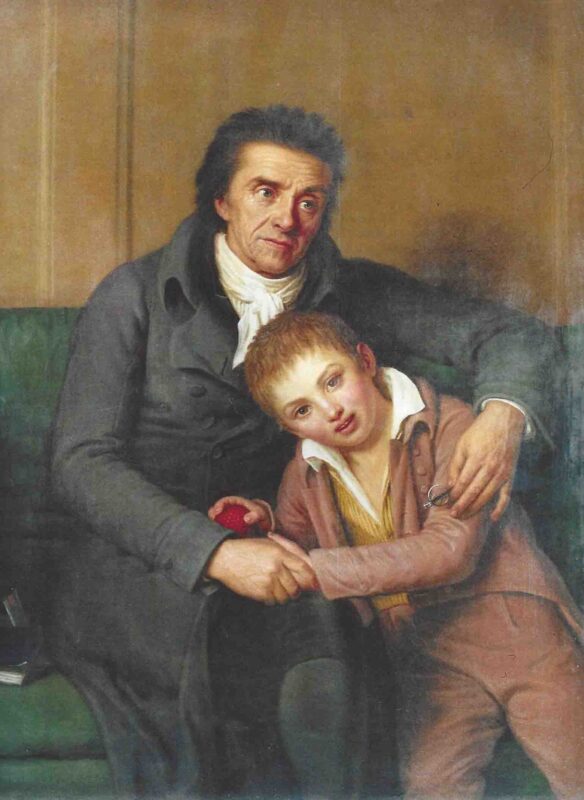 Pestalozzi mit seinem Enkel Gottlieb