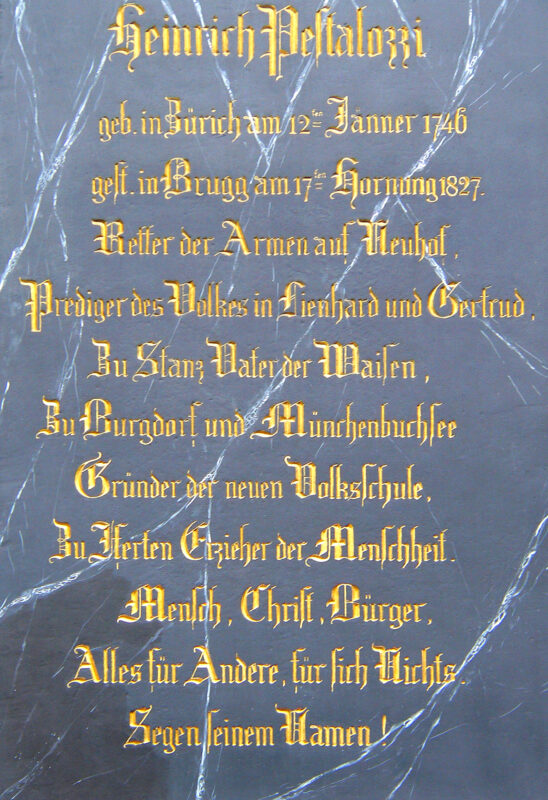 Denkmal-Inschrift